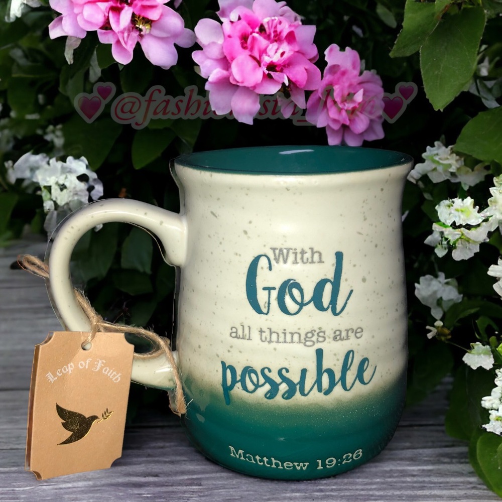 Inspirational mug With God all things are possible